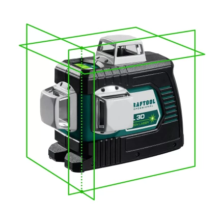 Нивелир лазерный  LLG3D зеленый 34641 купить в Новом Уренгое