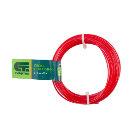 Леска для триммера звезда, 1.6 мм х 15 м, Россия Сибртех 961695 купить в Новом Уренгое