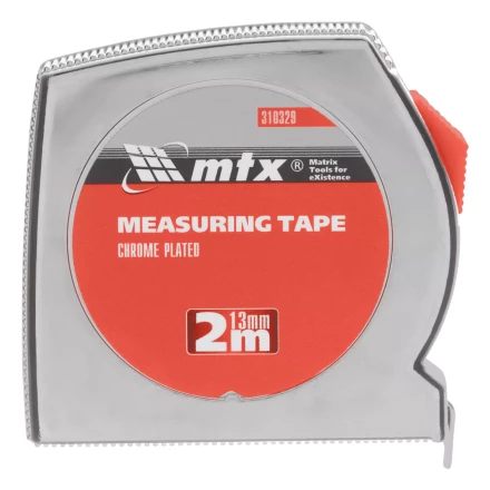 Рулетка Matrix Chrom, 2 м x 13 мм, хромированный корпус, 310329 купить в Новом Уренгое