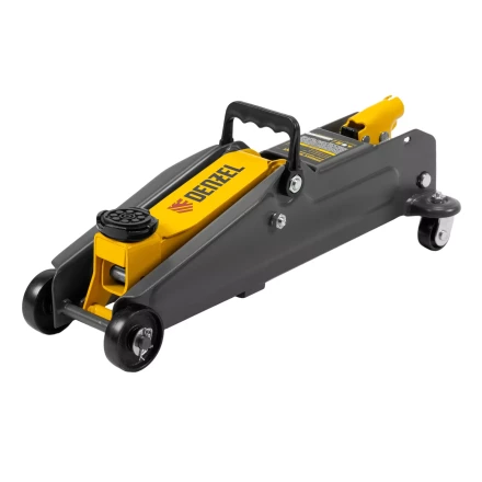 Домкрат гидравлический подкатной Denzel 51231, 2 т, 135-385 мм, в пласт. кейсе купить в Новом Уренгое