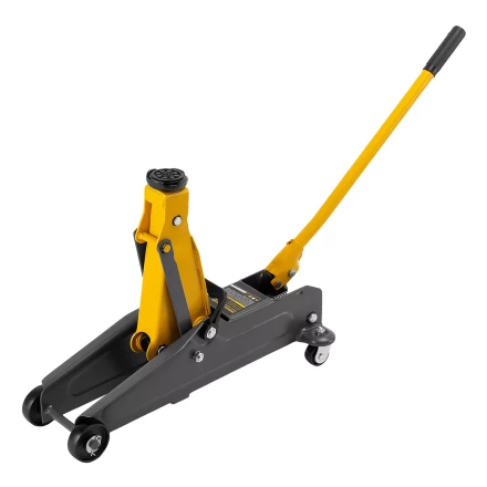 Домкрат гидравлический подкатной Denzel 51231, 2 т, 135-385 мм, в пласт. кейсе купить в Новом Уренгое