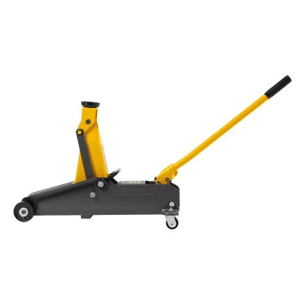 Домкрат гидравлический подкатной Denzel 51231, 2 т, 135-385 мм, в пласт. кейсе купить в Новом Уренгое