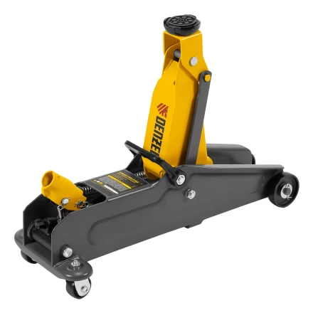 Домкрат гидравлический подкатной Denzel 51231, 2 т, 135-385 мм, в пласт. кейсе купить в Новом Уренгое