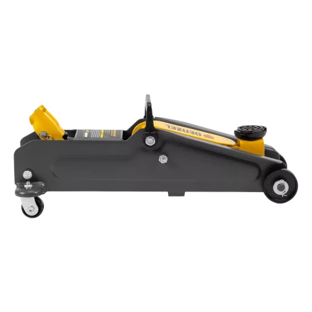 Домкрат гидравлический подкатной Denzel 51231, 2 т, 135-385 мм, в пласт. кейсе купить в Новом Уренгое