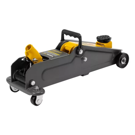 Домкрат гидравлический подкатной Denzel 51231, 2 т, 135-385 мм, в пласт. кейсе купить в Новом Уренгое