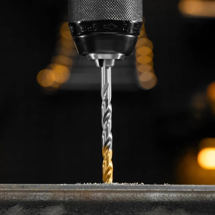 Набор сверл по металлу Denzel 723002, 1,5-6,5мм, Р6М5-TiN, Golden Tip, 13 шт купить в Новом Уренгое