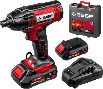 Винтоверт ударный, 2 АКБ С1-18 (2 Ач), в кейсе ГВЛ-255-22 серия «МАСТЕР» купить в Новом Уренгое