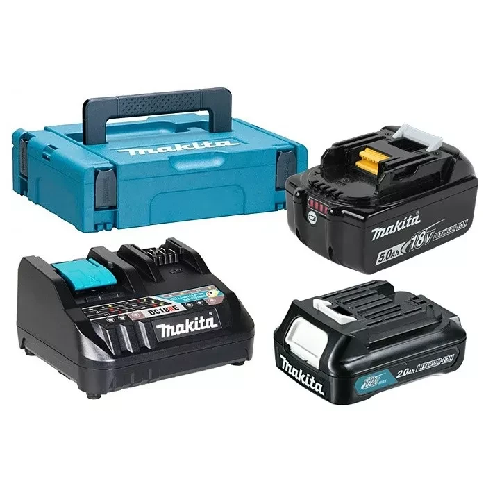 Набор 2 аккумулятора BL1850Bx1 шт. и BL1021Bx1 шт.+ зарядное устройство DC18RE Makita 199024-2 купить в Новом Уренгое