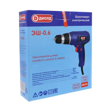 Электрический шуруповерт Диолд ЭШ-0,6 купить в Новом Уренгое