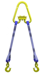 Строп текстильный двухветвевой 2СТ 1.25 т L=6 м SF6 30 мм Звено РТ-3