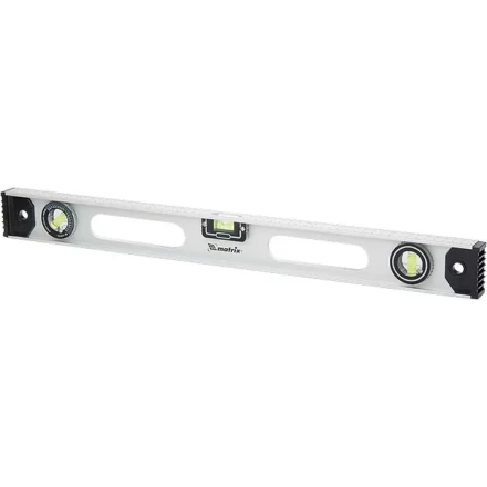 Уровень алюминиевый Рельс 2000 мм 3 глазка 1 поворотный  MATRIX 34041 купить в Новом Уренгое