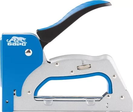 Степлер металлический 3 в 1 регул. удара двухкомп. рукоятка,тип скобы 53 300 500 6-14мм БАРС 40004 купить в Новом Уренгое