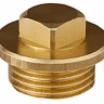 Заглушка GENERAL FITTINGS, 6-ти гранная головка с прижимной шайбой, никелированная латунь, наружная резьба, 1" 51099-1 купить в Новом Уренгое