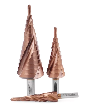 Ступенчатое сверло MESSER HSS CO 4-12х9 с кобальтовым покрытием и тремя спиральными канавками. купить в Новом Уренгое