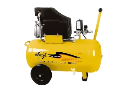 Компрессор пневматический поршневой прямой привод 50 литров DENZEL 58066 купить в Новом Уренгое