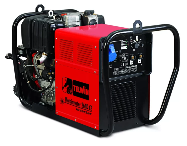 Инверторный сварочный бензогенератор Telwin MOTOINVERTER 264D CE двигатель LOMBARDINI купить в Новом Уренгое
