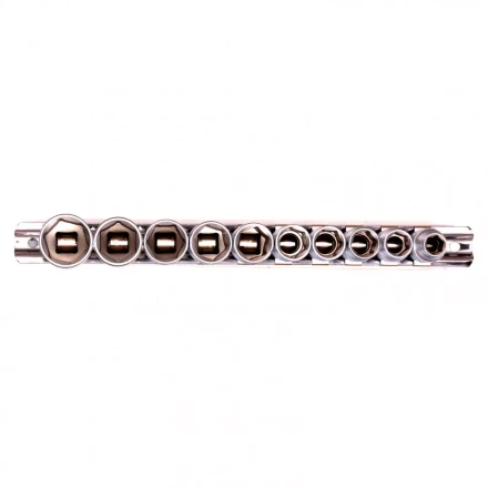 Набор торцевых головок 3/8 шестигранные CrV 10 шт 8-19 мм Stels 13601 купить в Новом Уренгое