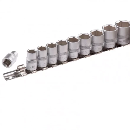 Набор торцевых головок 3/8 шестигранные CrV 10 шт 8-19 мм Stels 13601 купить в Новом Уренгое
