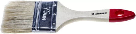 Кисть плоская ЗУБР &quot;УНИВЕРСАЛ-СТАНДАРТ &quot;, натуральная щетина, деревянная ручка, 75мм 4-01001-075 купить в Новом Уренгое