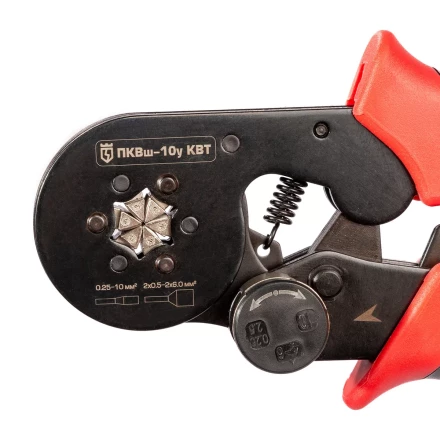 Пресс-клещи КВТ ПКВш-10у для опрессовки втулочных наконечников до 10 мм (92311) купить в Новом Уренгое