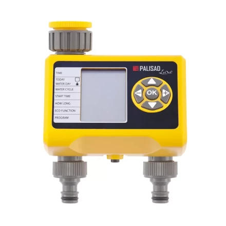 Таймер для полива на 2 линии электронный  PALISAD-LUXE 66199 купить в Новом Уренгое