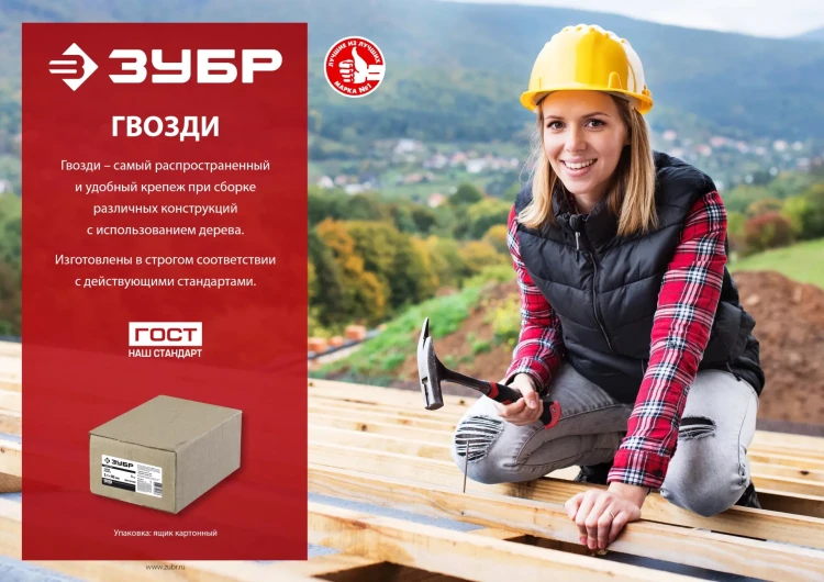 ЗУБР 60 x 3.1 мм, 5 кг, ершеные гвозди (305130-060) купить в Новом Уренгое