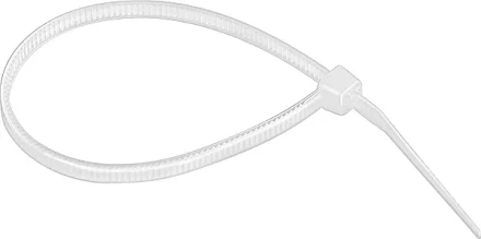 Хомуты 200 х 3,6 мм пластмассовые белые 100 шт  СИБРТЕХ 45527 купить в Новом Уренгое