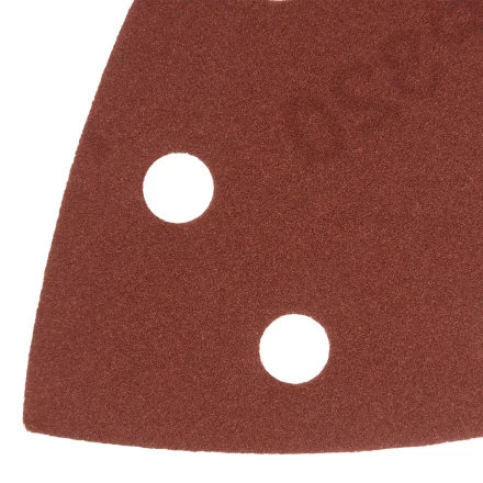 Треугольник абразивный на ворc. подложке под "липучку", перф., P 320, 150х150х100 мм, 5 шт. Denzel 738677 купить в Новом Уренгое