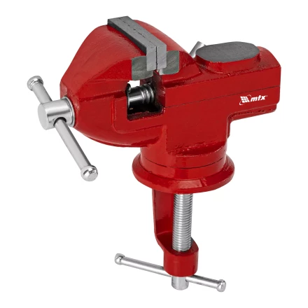 Тиски слесарные MTX 50 мм настольные поворотные c наковальней 18675 купить в Новом Уренгое