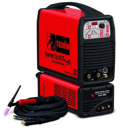 Сварочный аппарат Telwin SUPERIOR TIG 421 DC-HF/LIFT AQUA TIG ACC