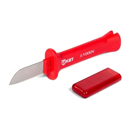 Нож электрика диэлектрический КВТ НМИ-12 с прямым лезвием (92313) купить в Новом Уренгое
