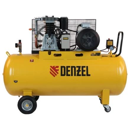 Компрессор воздушный, ременный привод BCI5500-T/270, 5.5 кВт, 270 литров, 850 л/мин Denzel 58129 купить в Новом Уренгое