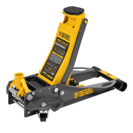 Домкрат гидравлический подкатной Denzel 51250, 3 т, 75-500 мм, быстрый подъем, низкий подхват, проф. купить в Новом Уренгое