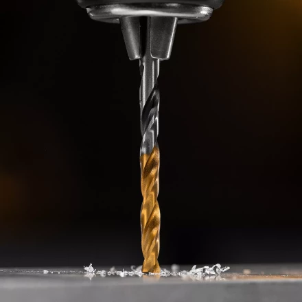 Сверло спиральное по металлу Denzel 4,2 x 75мм, Р6М5, Golden Tip, многогранная заточка, 718273 купить в Новом Уренгое