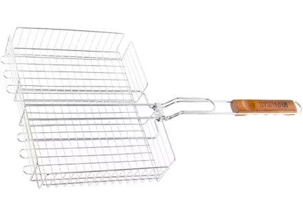 Решетка гриль 250х310х65 мм объемная хромированная PALISAD Camping 69554 купить в Новом Уренгое