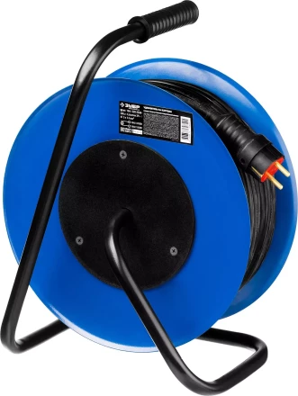 Удлинитель на катушке &quot;КГ 315&quot;, 50 м, 3700 Вт, 4 гнезда, IP44, КГ 3х1,5 кв мм, ЗУБР 55080-50 купить в Новом Уренгое