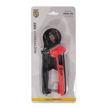 Пресс-клещи КВТ ПКВк-6м для опрессовки втулочных наконечников до 6.0 мм (85224) купить в Новом Уренгое