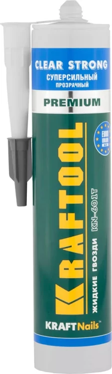 Клей монтажный KRAFTOOL KraftNails Premium KN-601T, суперсильный, прозрачный, 310мл 41342 купить в Новом Уренгое