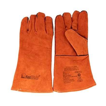 Краги спилковые термостойкие Мастер FOXWELD с печатью купить в Новом Уренгое