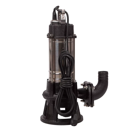 Фекальный насос Denzel FP1800-KS, 1800 Вт, напор 17 м, 26000 л/ч, нож-измельчитель купить в Новом Уренгое