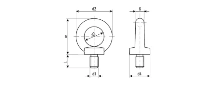 Рым-болты DIN 580 карточка серия Без серии купить в Новом Уренгое