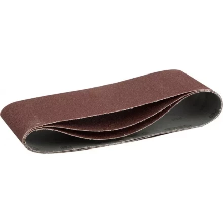 Лента шлифовальная бесконечная ЗУБР &quot;МАСТЕР&quot; на тканевой основе, для ЛШМ, P60, 100х610мм, 3шт 35543-060 купить в Новом Уренгое