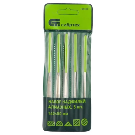 Набор надфилей алмазных 140х50х3 5 штук МТХ 158309 купить в Новом Уренгое