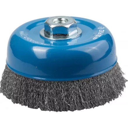 ЗУБР &quot;ПРОФЕССИОНАЛ&quot;. Щетка чашечная для УШМ, витая стальная проволока 0,3мм, 150ммхМ14 35261-150_z02 купить в Новом Уренгое