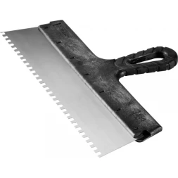 Шпатель ЗУБР "СТАНДАРТ" фасадный, стальное полотно, 350мм, зуб 6х6 10053-35