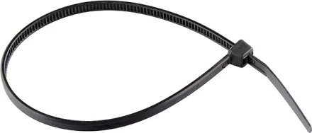 Хомуты 200 х 3,6 мм пластмассовые черные 100 шт  СИБРТЕХ 45555 купить в Новом Уренгое