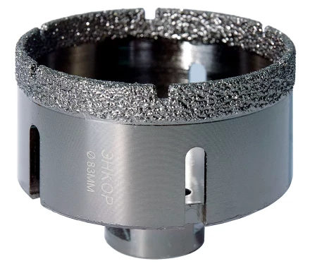 Коронка алмазная по керамограниту D 83 мм для УШМ сух. рез Энкор 48318 купить в Новом Уренгое