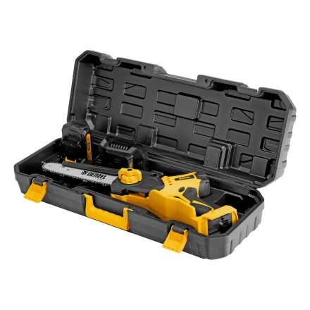 Цепная мини-пила аккумуляторная бесщет., СCS-200BL, шина 200 мм, Li-Ion, 20 В, // Denzel 58653 купить в Новом Уренгое