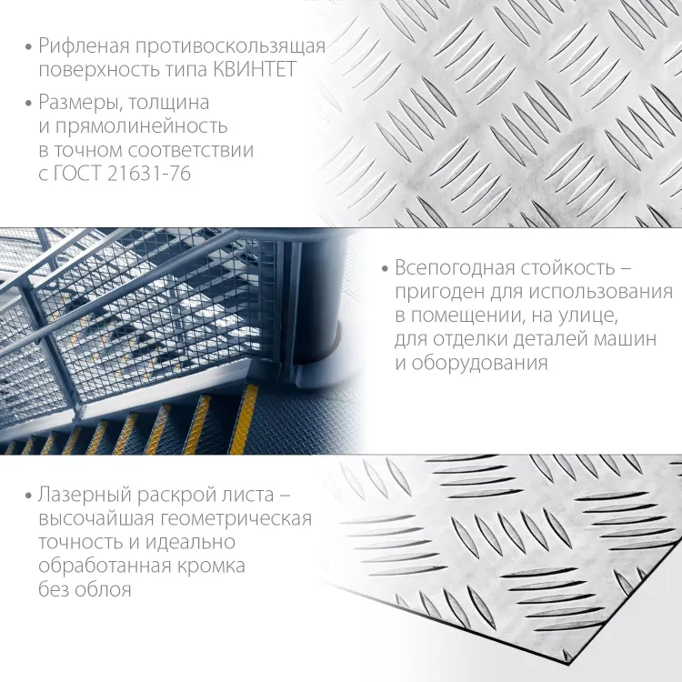 ЗУБР Квинтет, 600 х 1200 х 1.5 мм, алюминиевый рифленый лист, Профессионал (53830) купить в Новом Уренгое