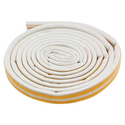 Уплотнитель резиновый, 6 м, профиль &quot;D&quot;, белый Сибртех 88915 купить в Новом Уренгое